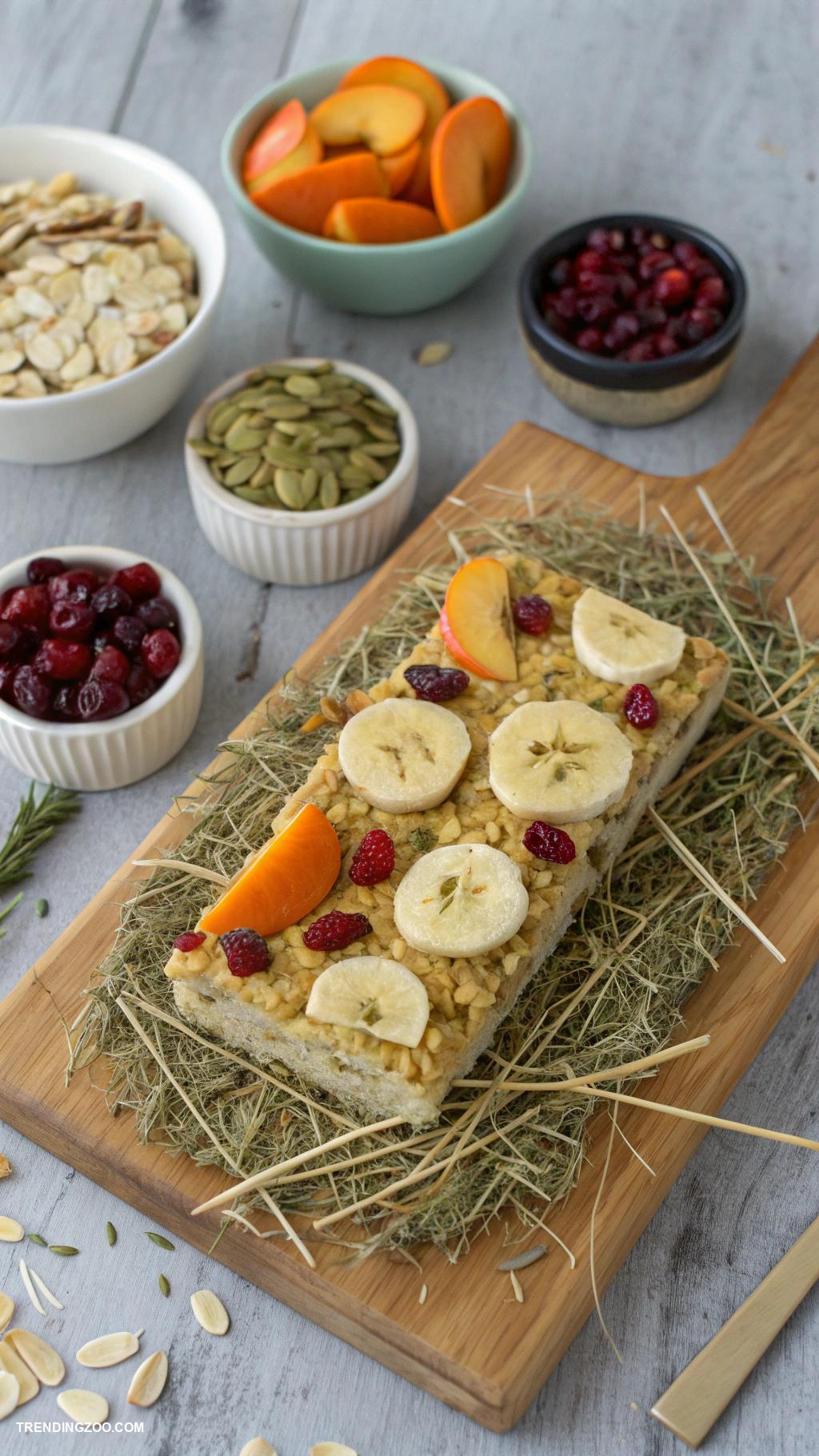 bunny bait recipes Hay and dried fruit snack bars