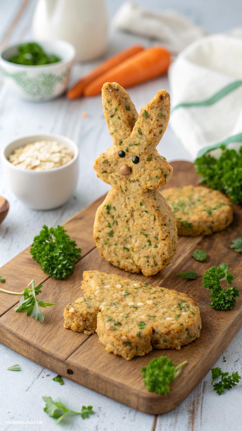 bunny bait recipes Oatmeal and parsley crunch treats