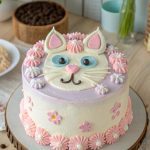 cat themed cake ideas Kitty Face Buttercream Delight