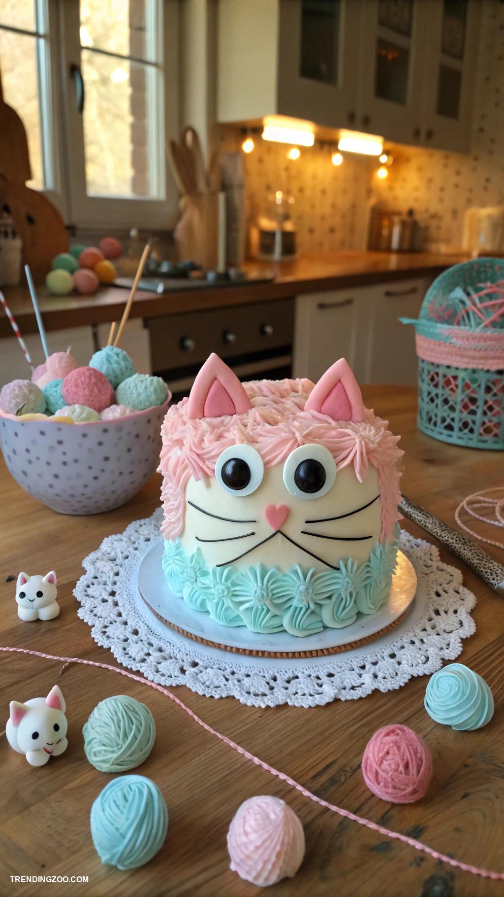 cat themed cake ideas Tuna Surprise Inside Cat Cake