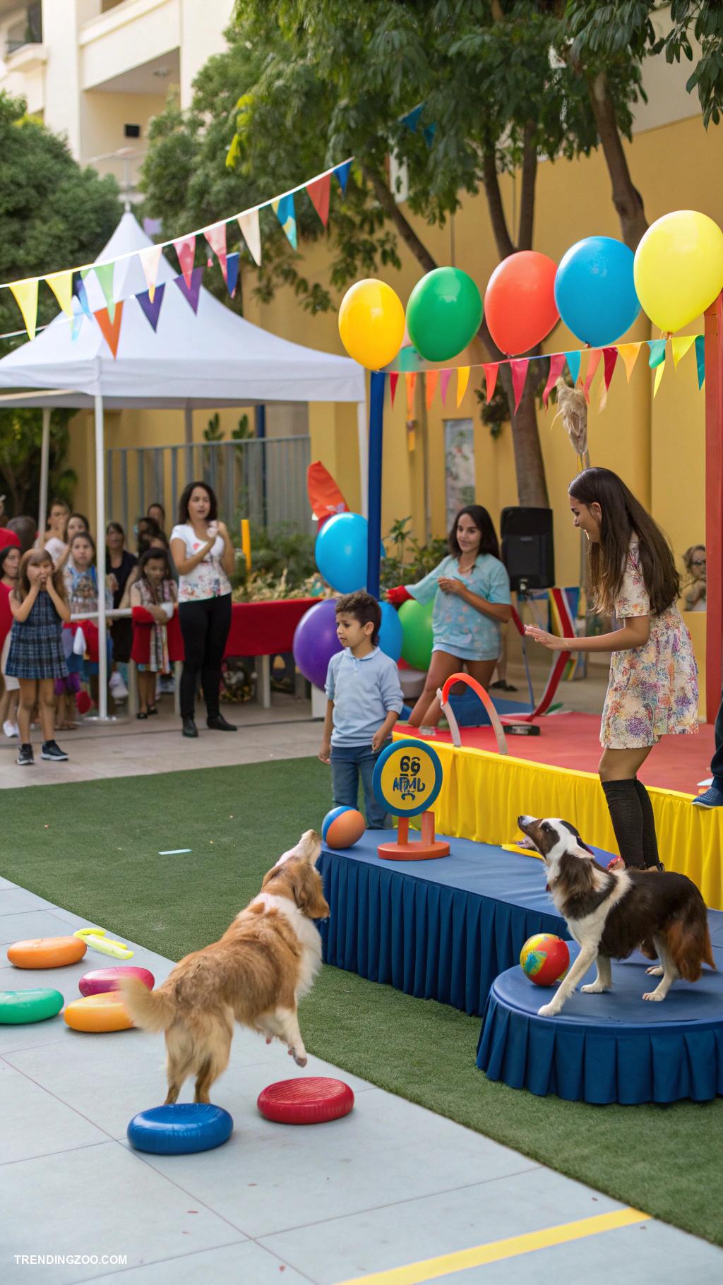 dog themed birthday party K9 talent show competition