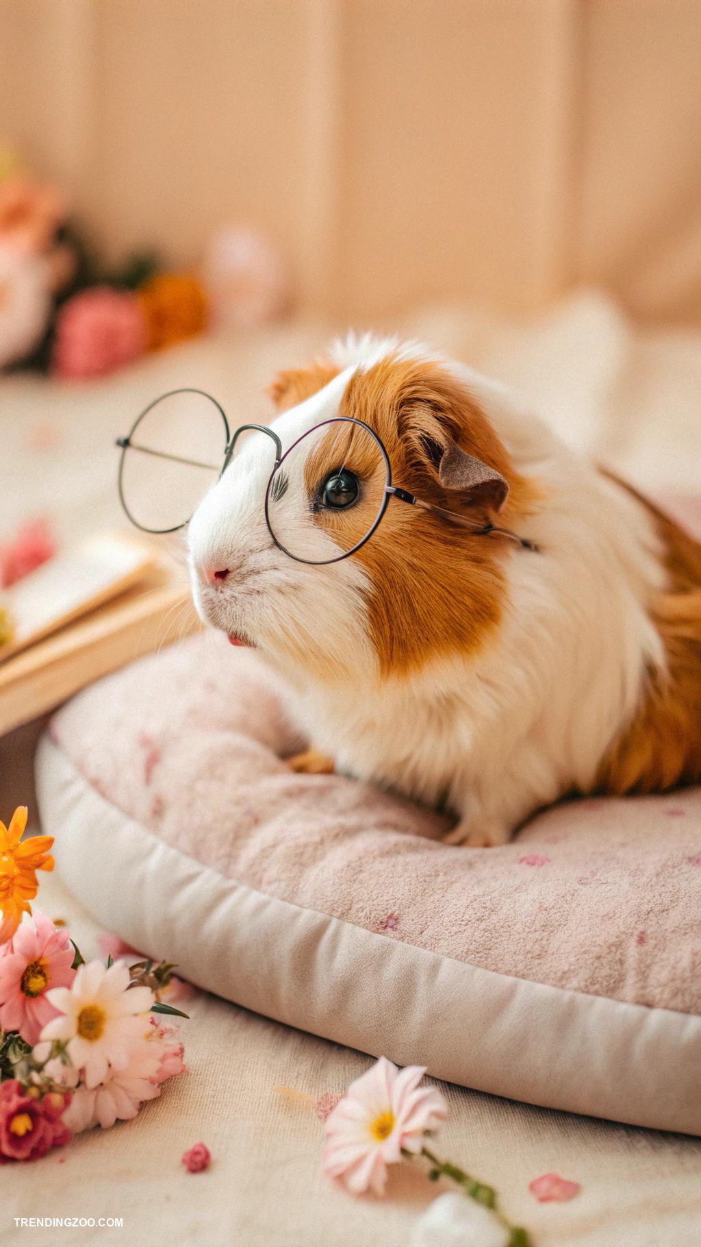 guinea pig tattoo ideas Guinea pig wearing adorable little glasses