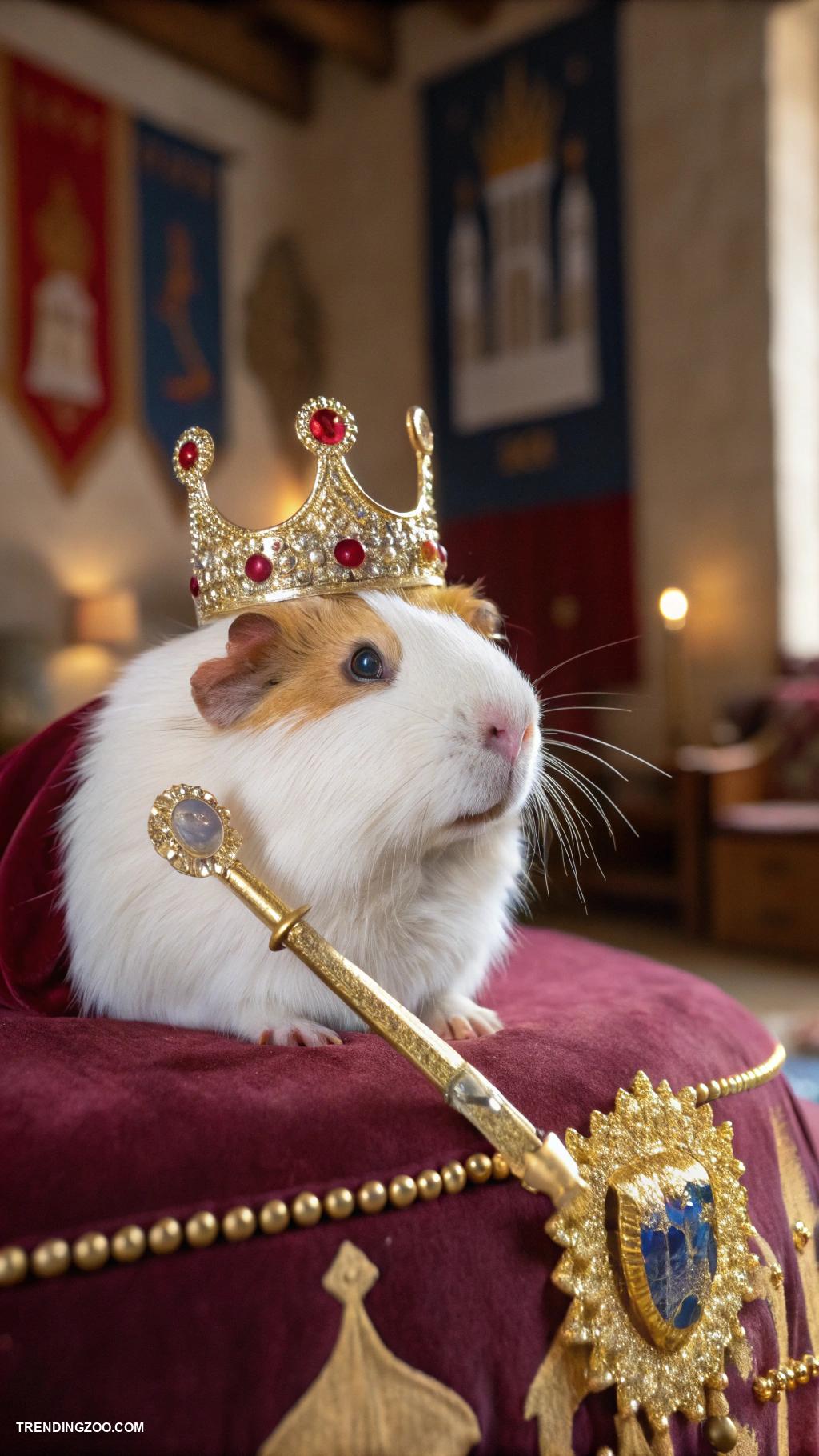 guinea pig tattoo ideas Guinea pig with a crown and scepter