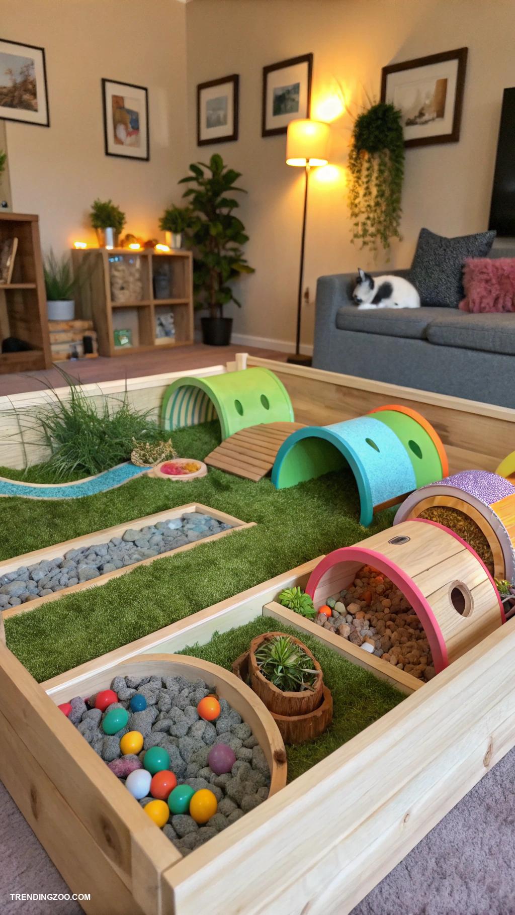 hamster cage ideas Interactive maze with rotating obstacles