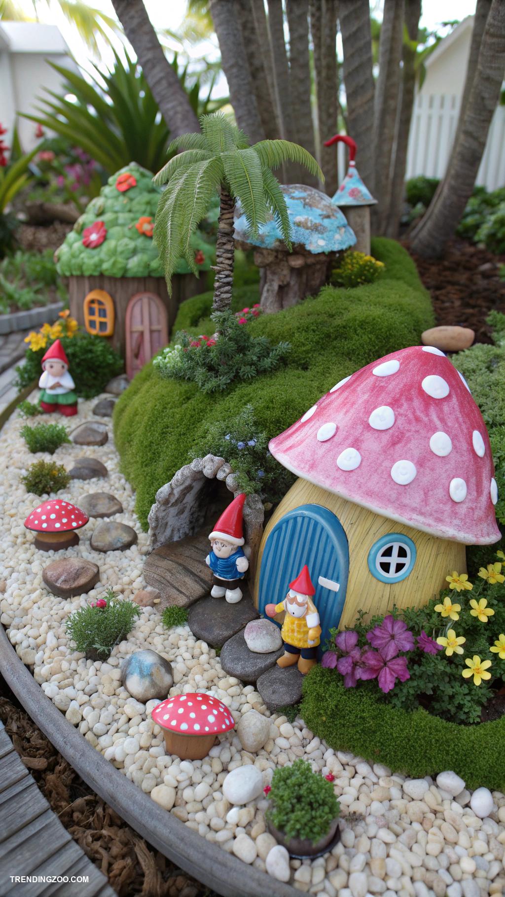 hermit crab habitat ideas Garden gnome village for whimsical charm