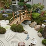 hermit crab habitat ideas Japanese Zen garden with miniature elements