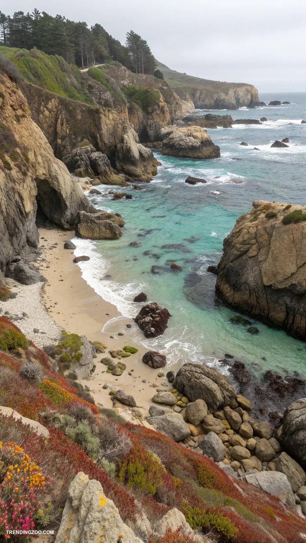 hermit crab habitat ideas Rocky coastline with natural hiding spots