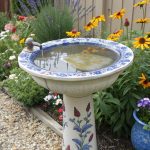 homemade bird baths Install a ceramic sink as a unique bath
