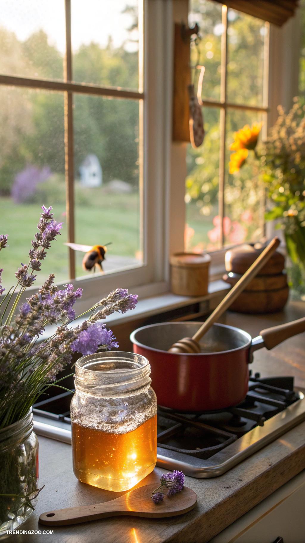 hummingbird nectar recipe Combine honey with warm water