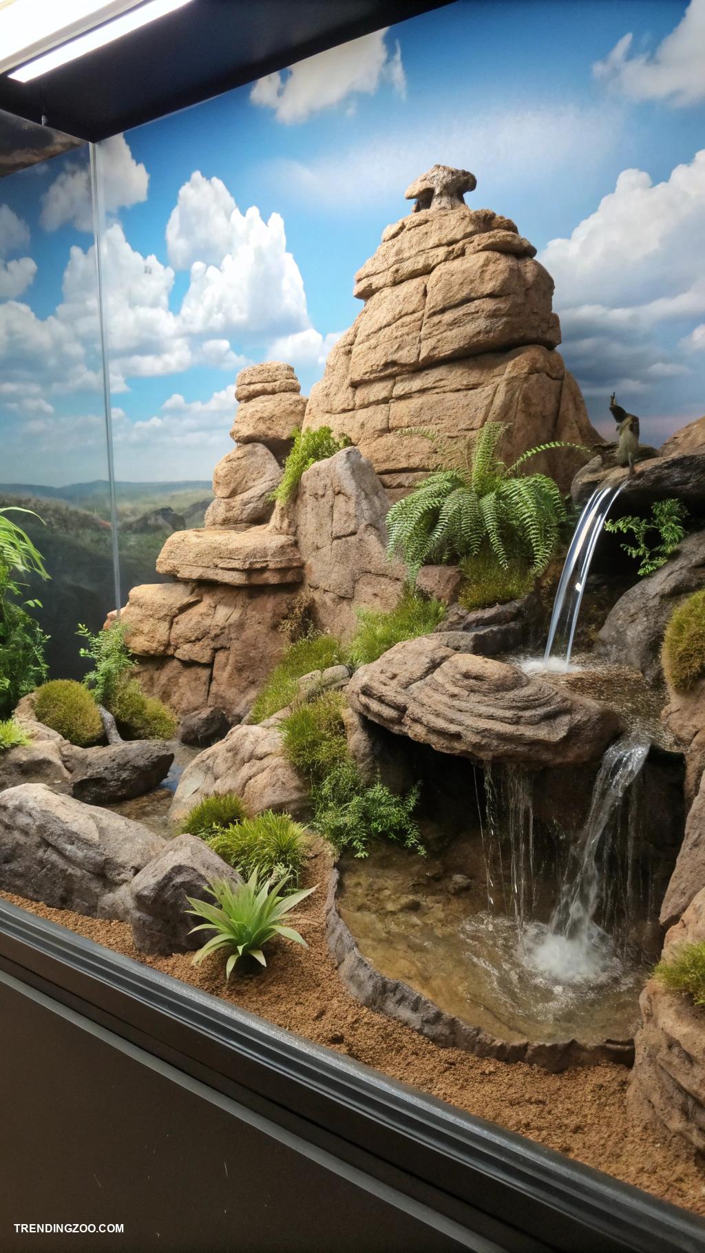 leopard gecko terrarium ideas Mountain terrain with varied levels