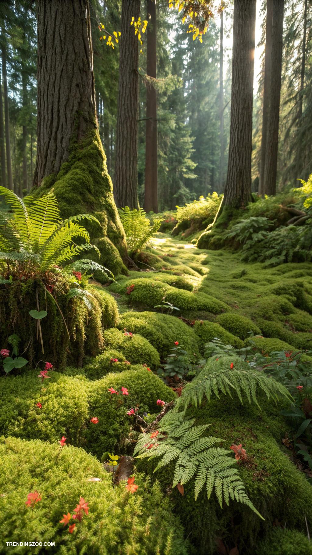 leopard gecko terrarium ideas Rainforest floor with moss and ferns