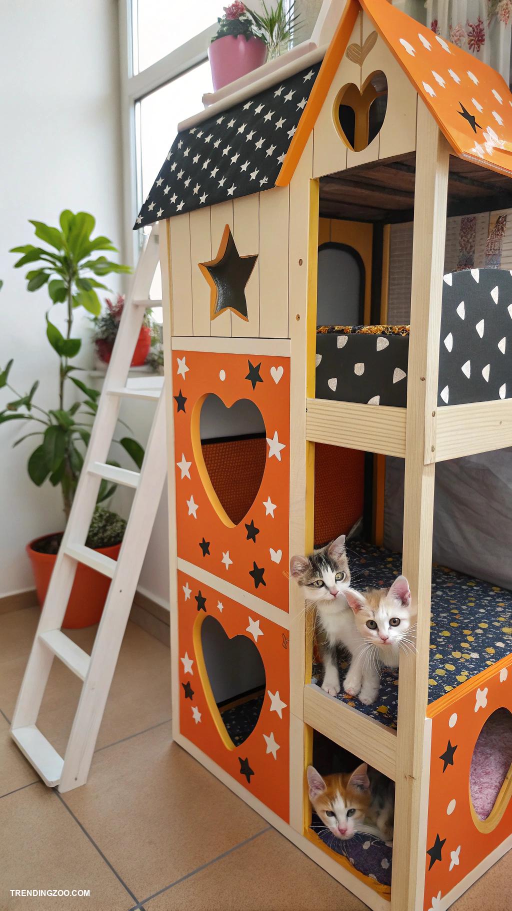 calico kittens Building a calico kitten playhouse