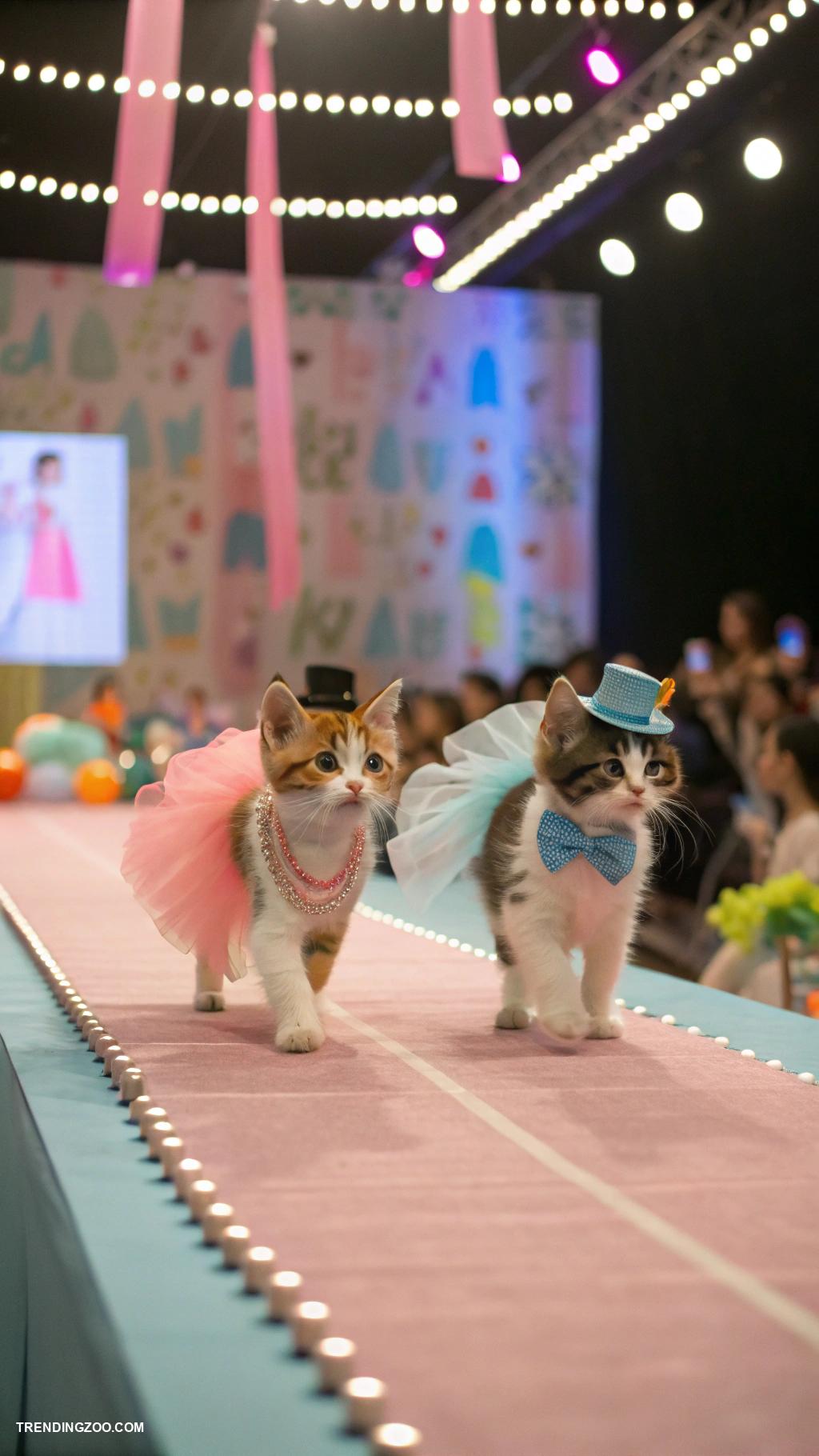 calico kittens Calico kitten fashion show for pets