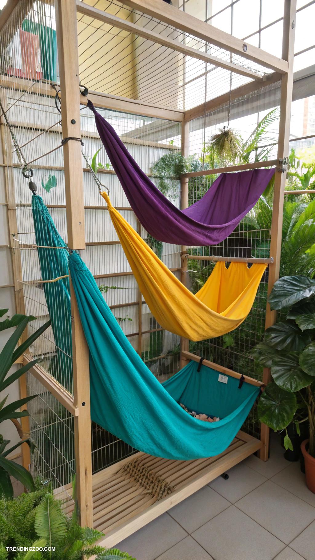 chinchilla cage ideas Hammock style layers for climbing fun