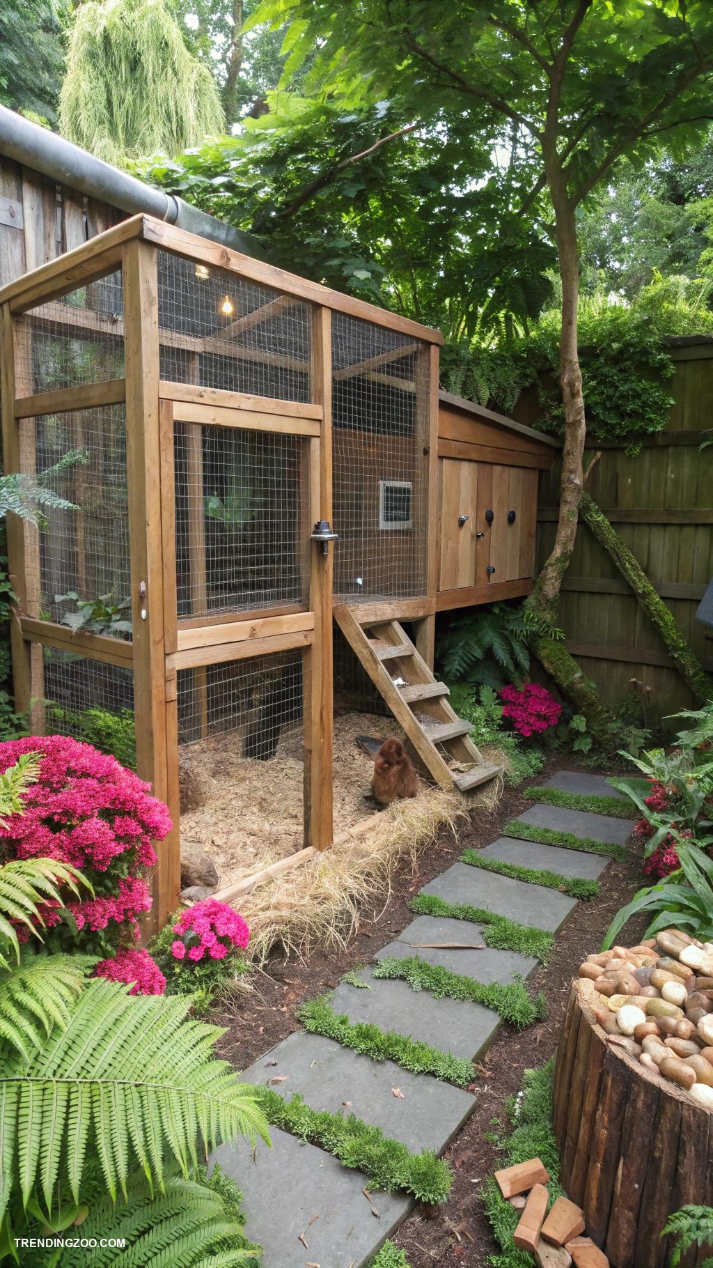 chinchilla cage ideas Outdoor aviary with natural elements