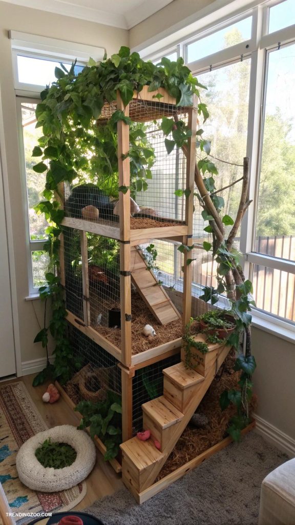 chinchilla cage ideas Vertical garden inspired multi level cage