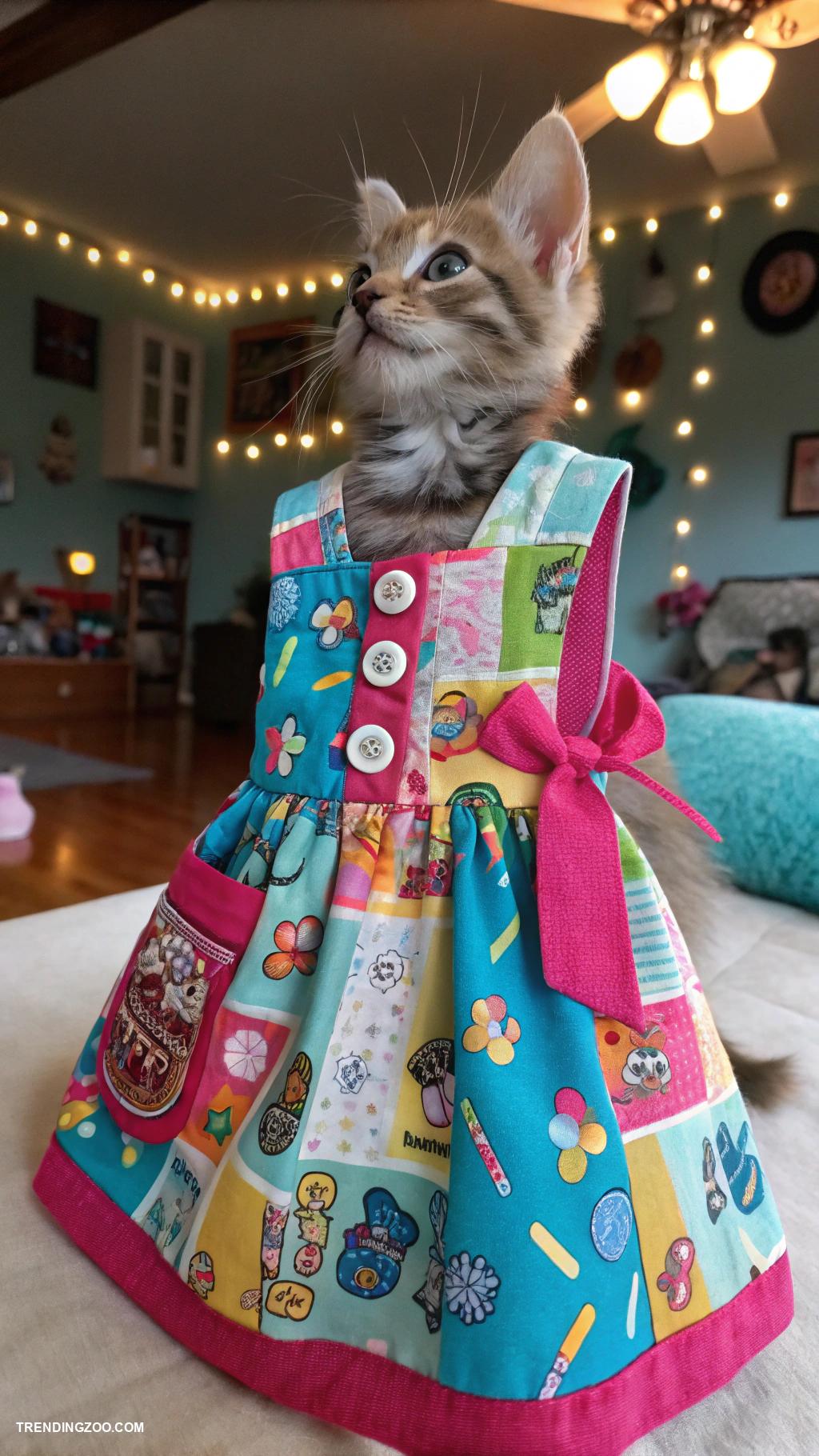 diy kitten clothes Upcycled T shirts turned into dresses