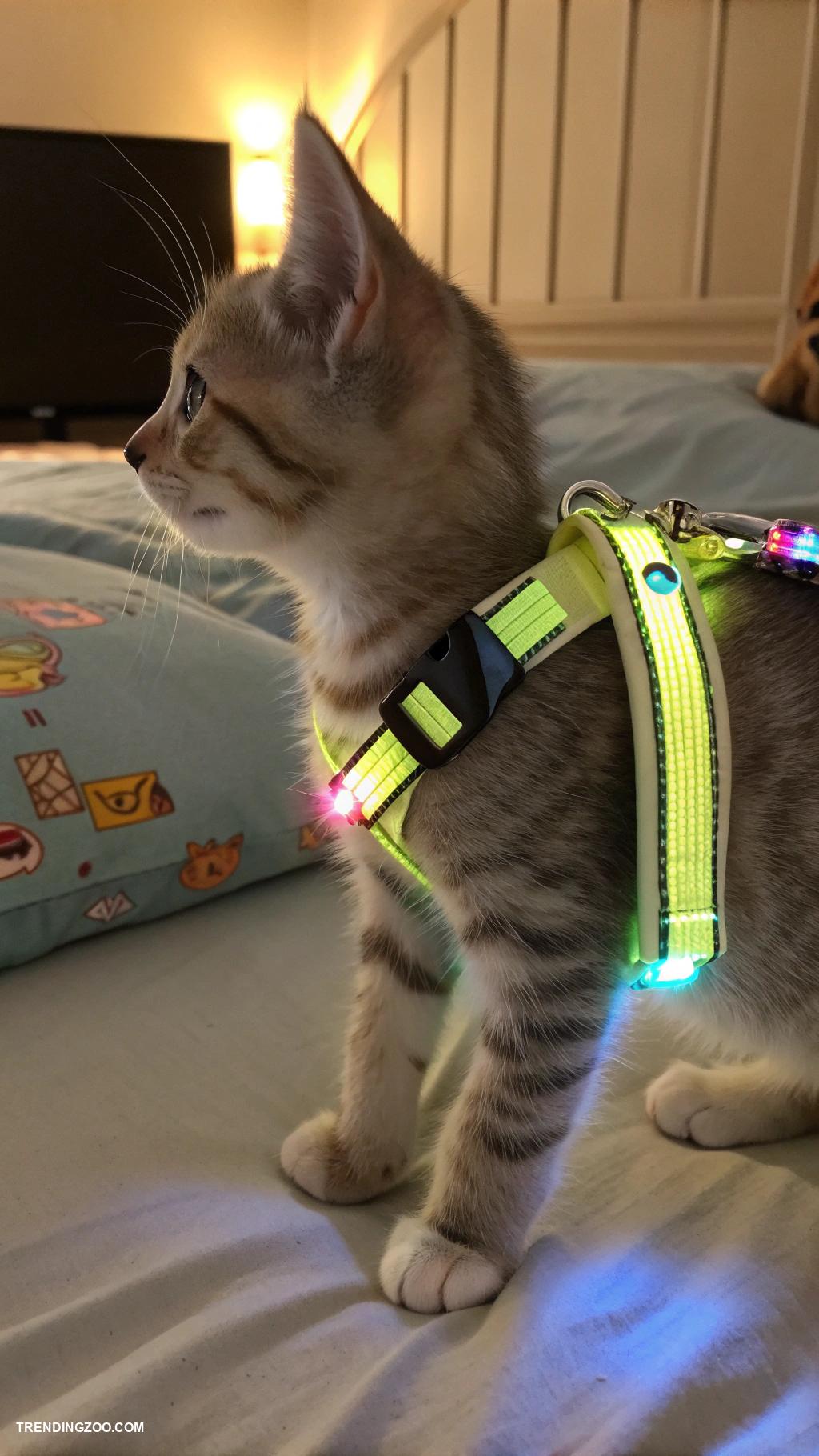 diy kitten harness Reflective harness for nighttime safety walks