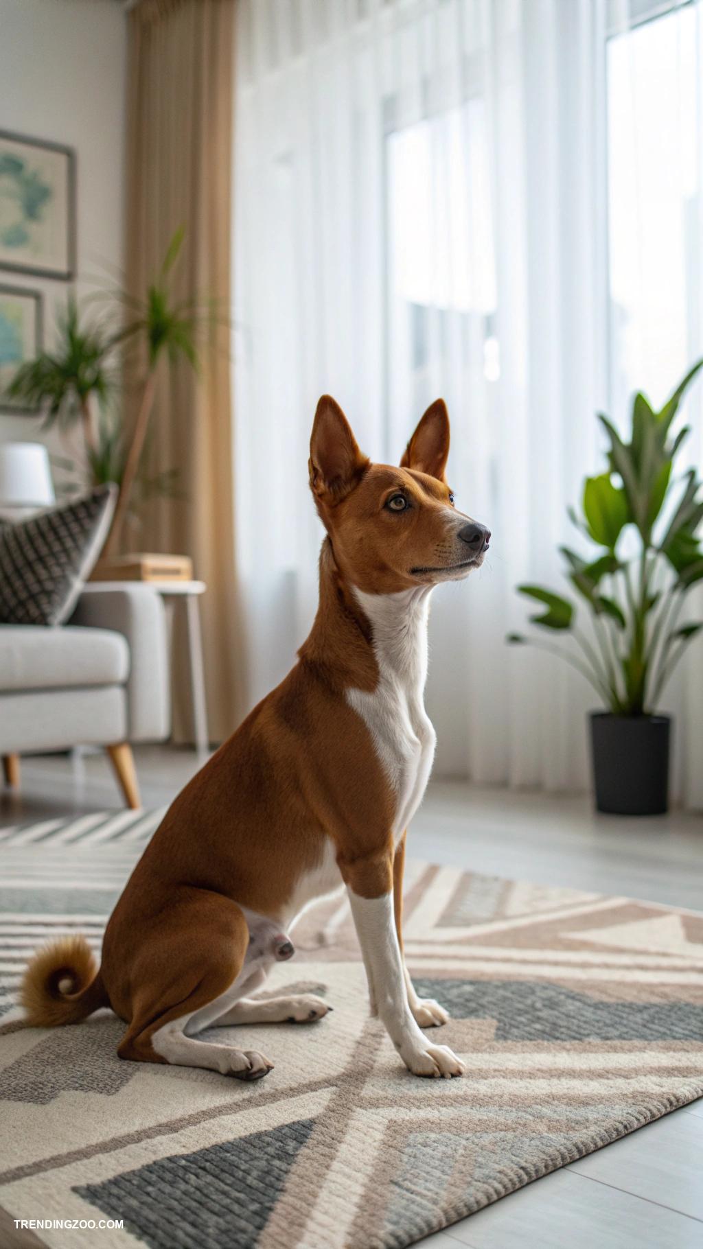 dogs that dont shed Basenji Barkless and tidy companion dog