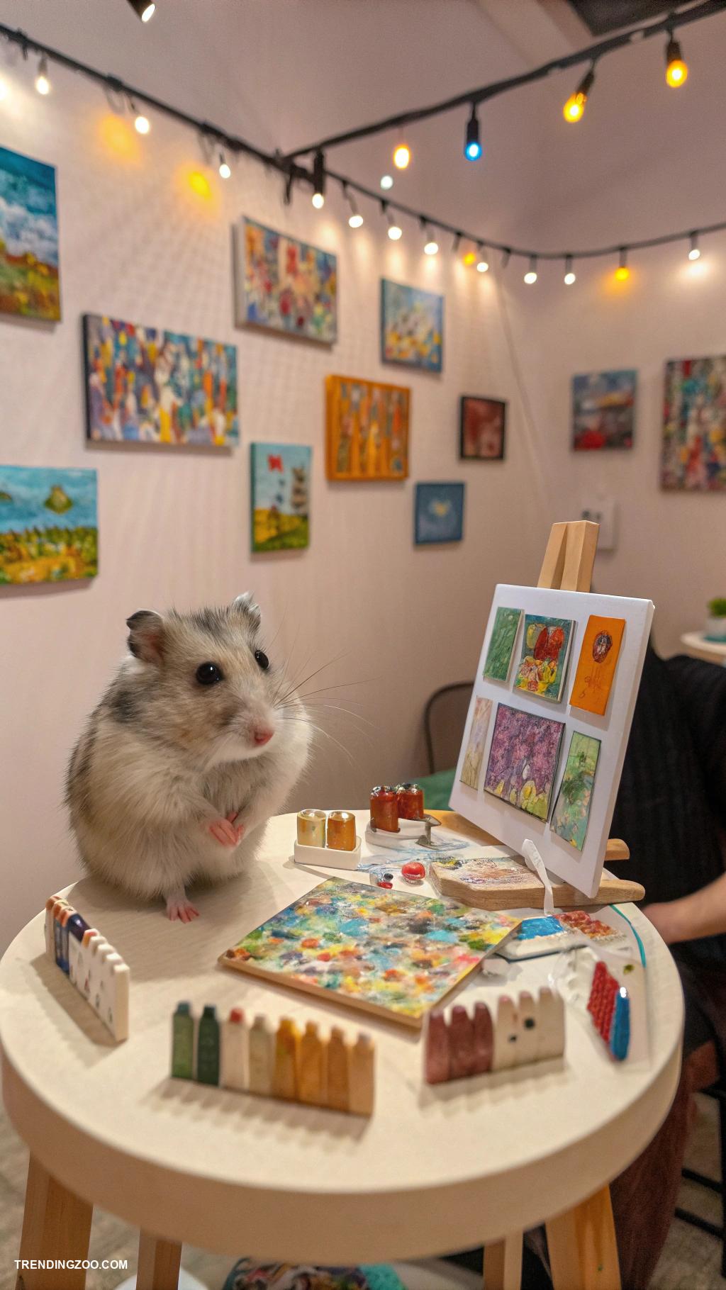 hamster with big eyes Big eyed hamster art gallery painting sessions