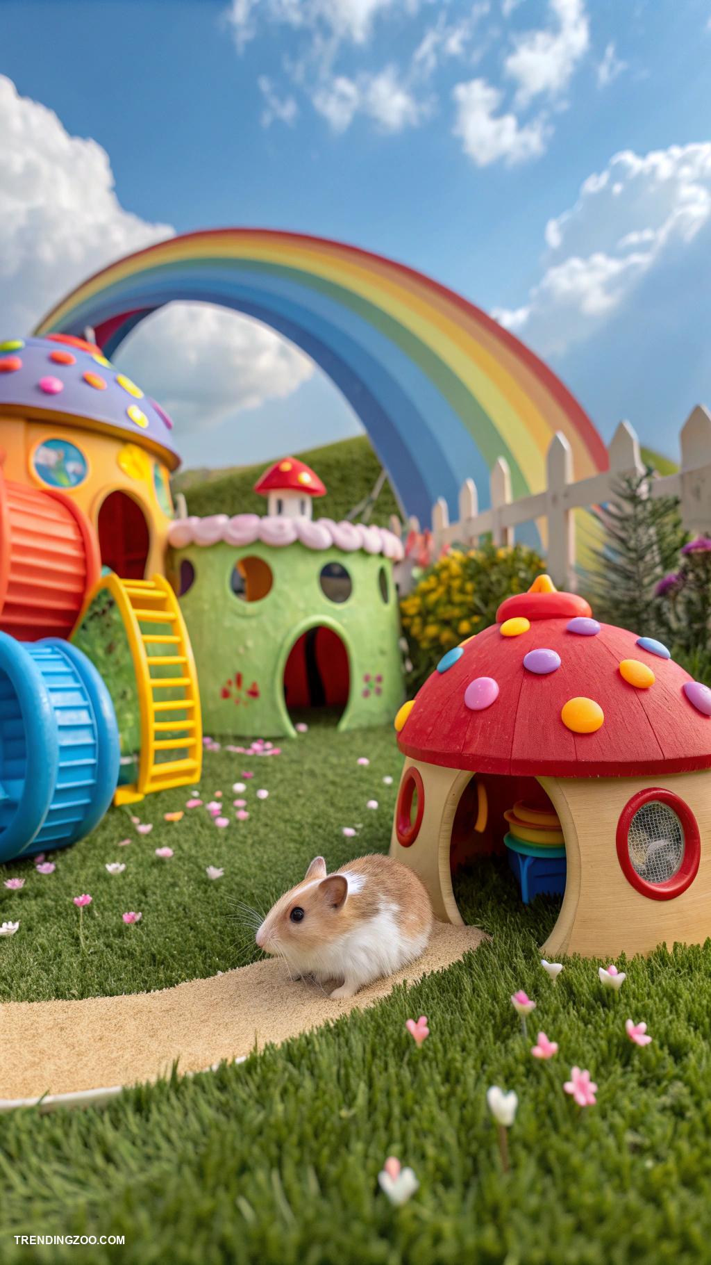 hamster with big eyes Hamster sized adventure park for tiny pets