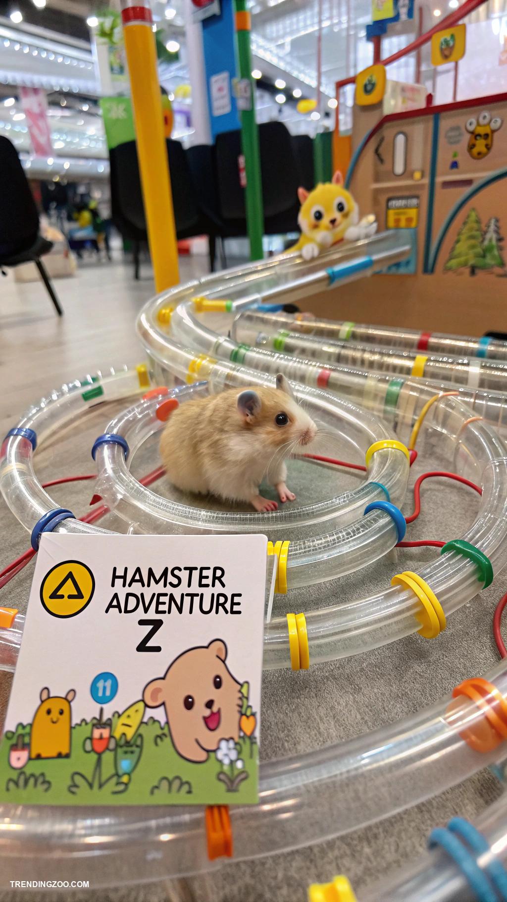 hamster with big eyes Interactive hamster maze challenge for kids