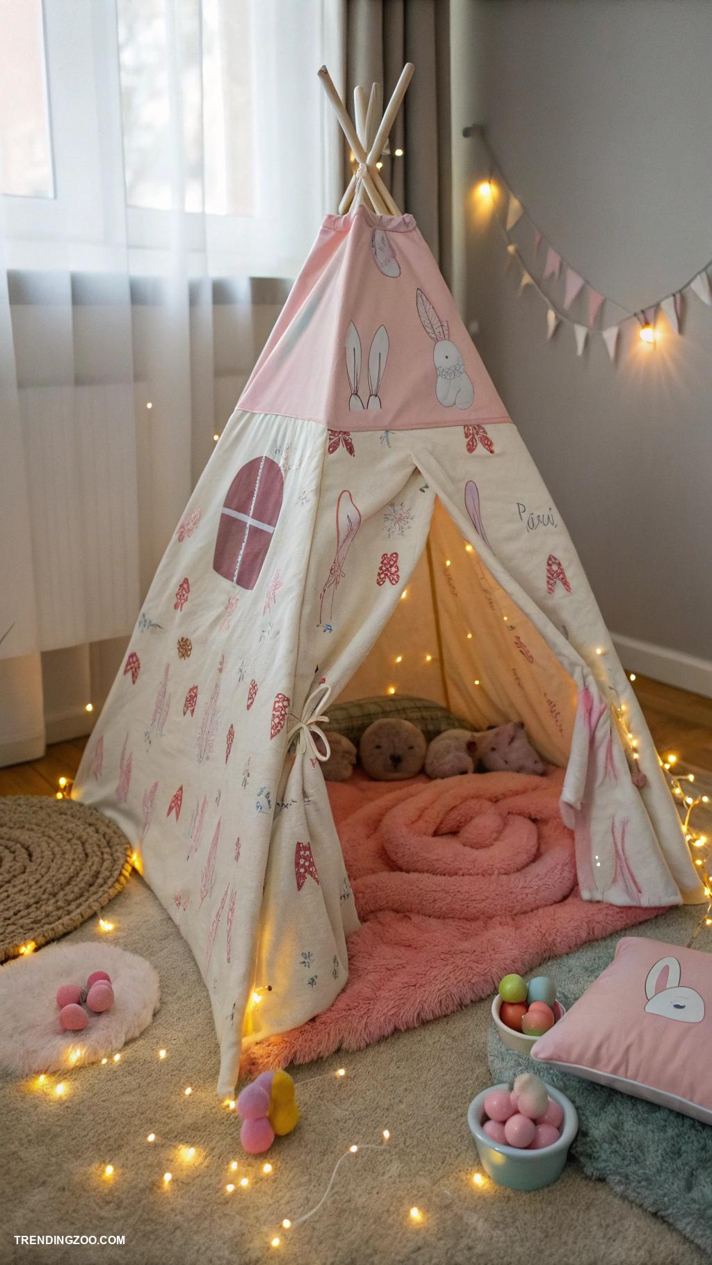 indoor bunny habitat ideas Bunny safe indoor camping tent for snuggling