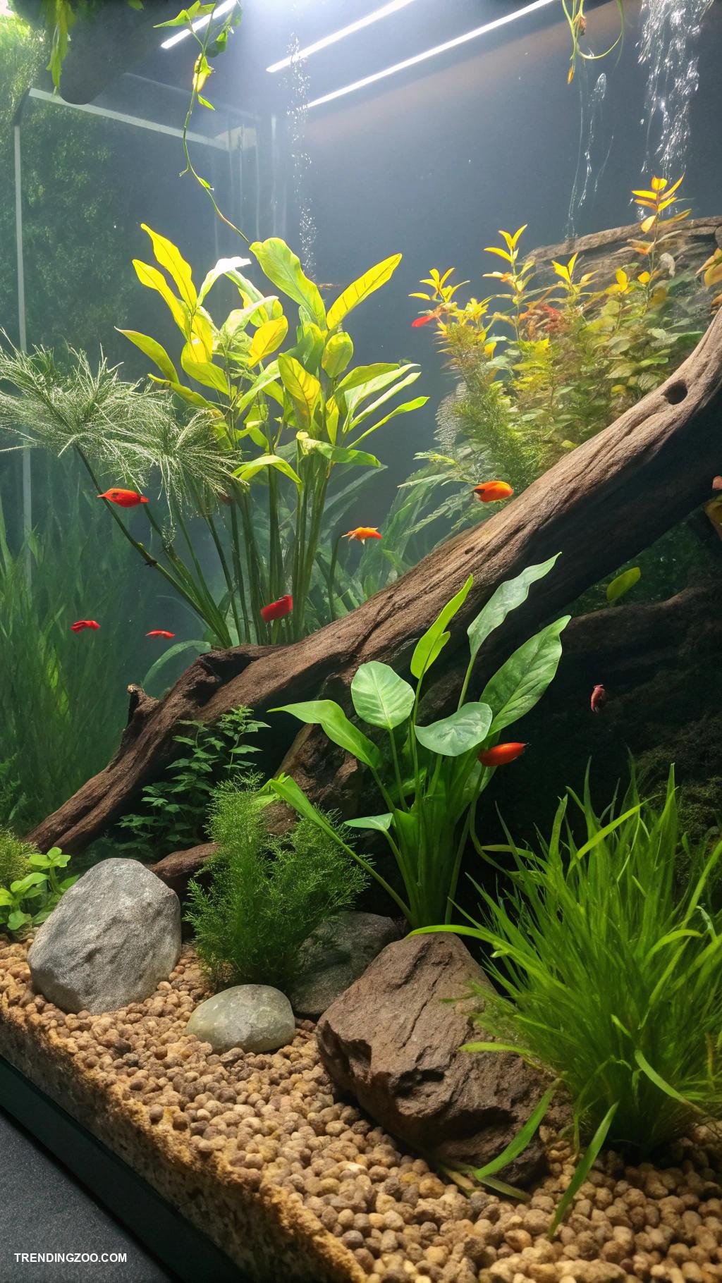 turtle tank ideas Aquatic jungle with real plants