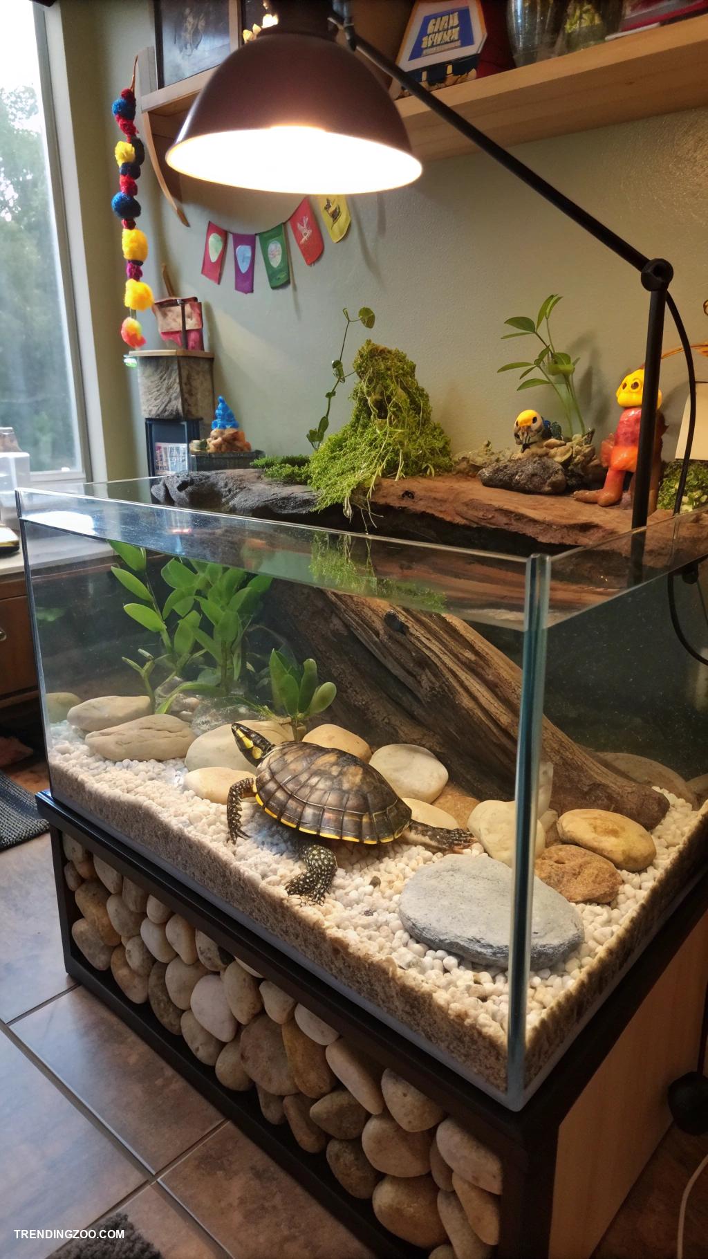 turtle tank ideas DIY turtle spa with basking area