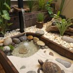 turtle tank ideas Zen garden themed turtle tank design
