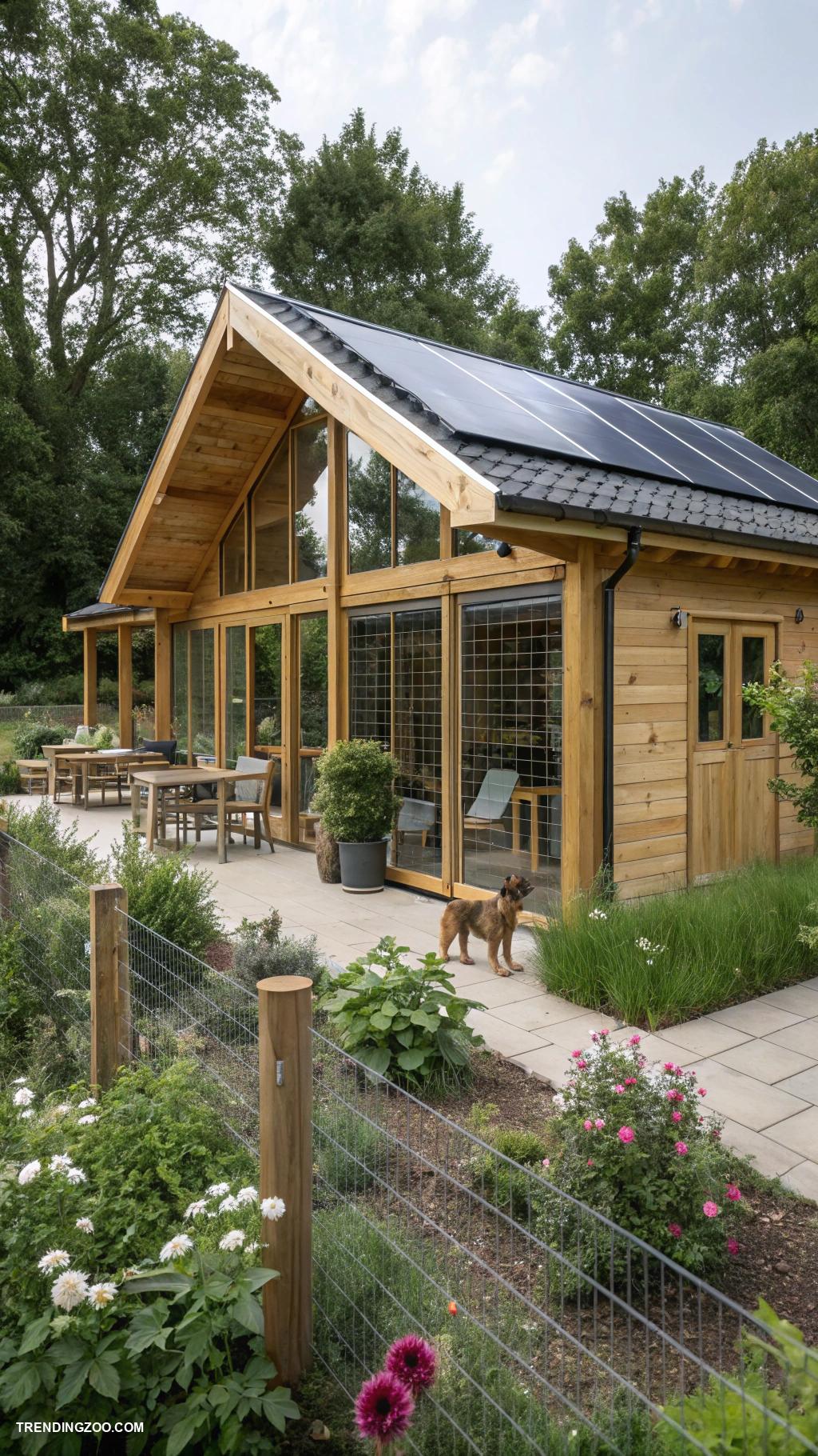 animal rescue shelter designs Eco friendly solar powered animal house