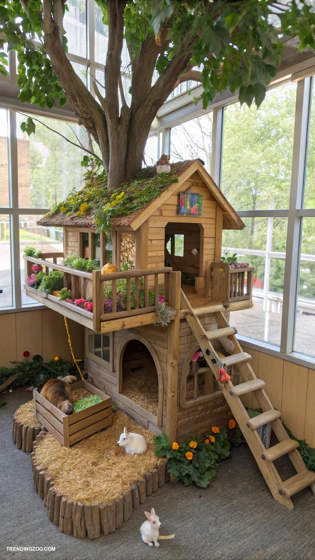 animal rescue shelter designs Treehouse style shelter for small animals
