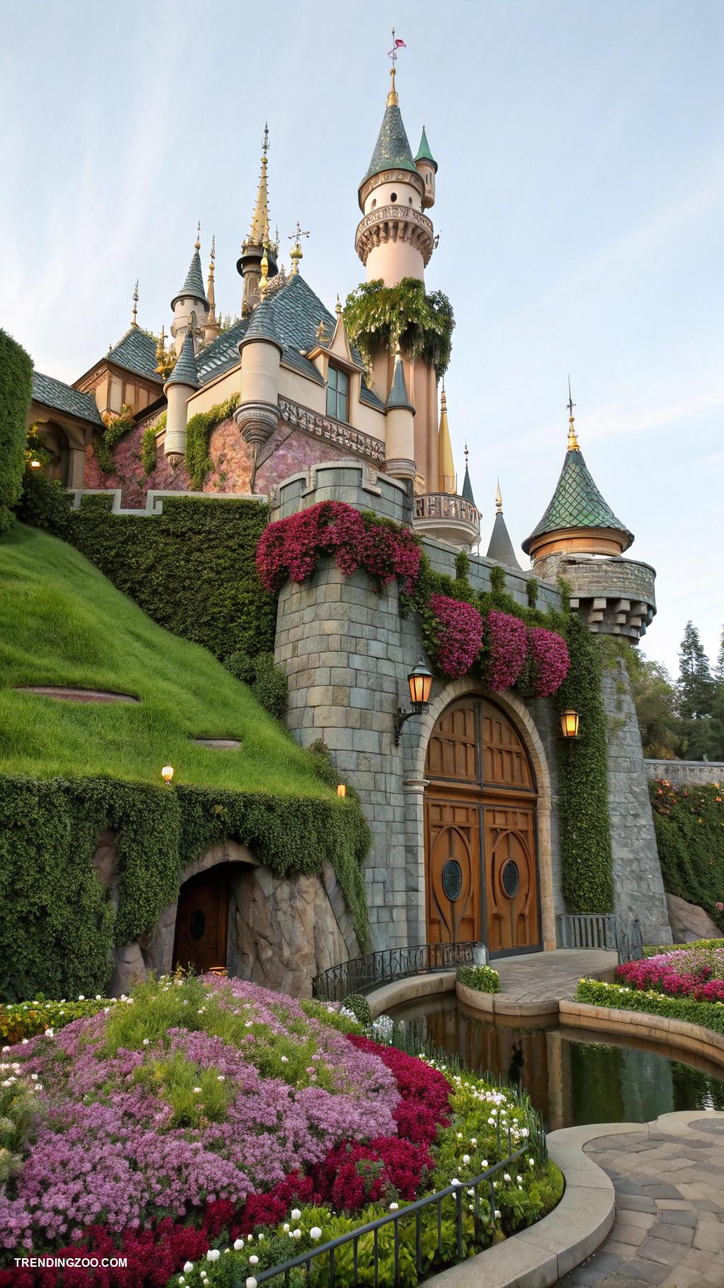 cat villa ideas Fairy tale castle with hidden tunnels