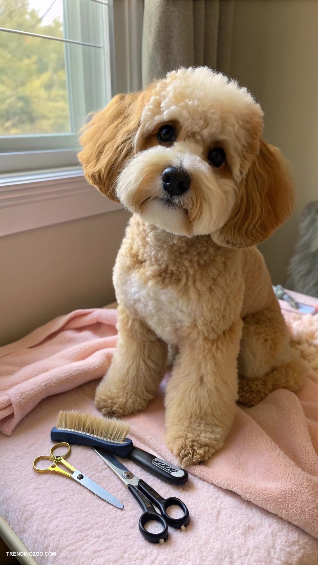 cavapoo haircuts Teddy bear cut with rounded edges