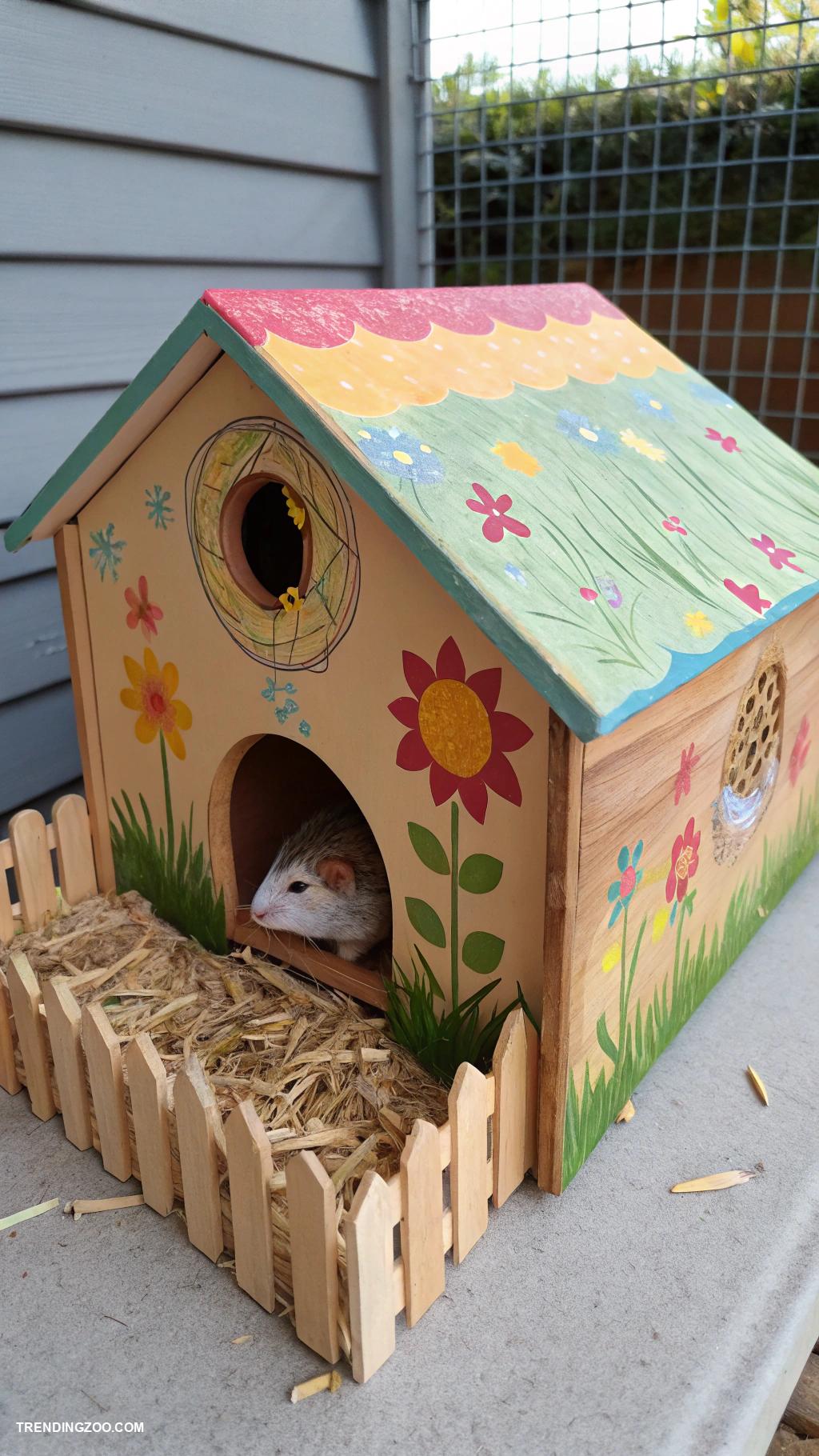 cute hamsters DIY hamster houses from recycled materials