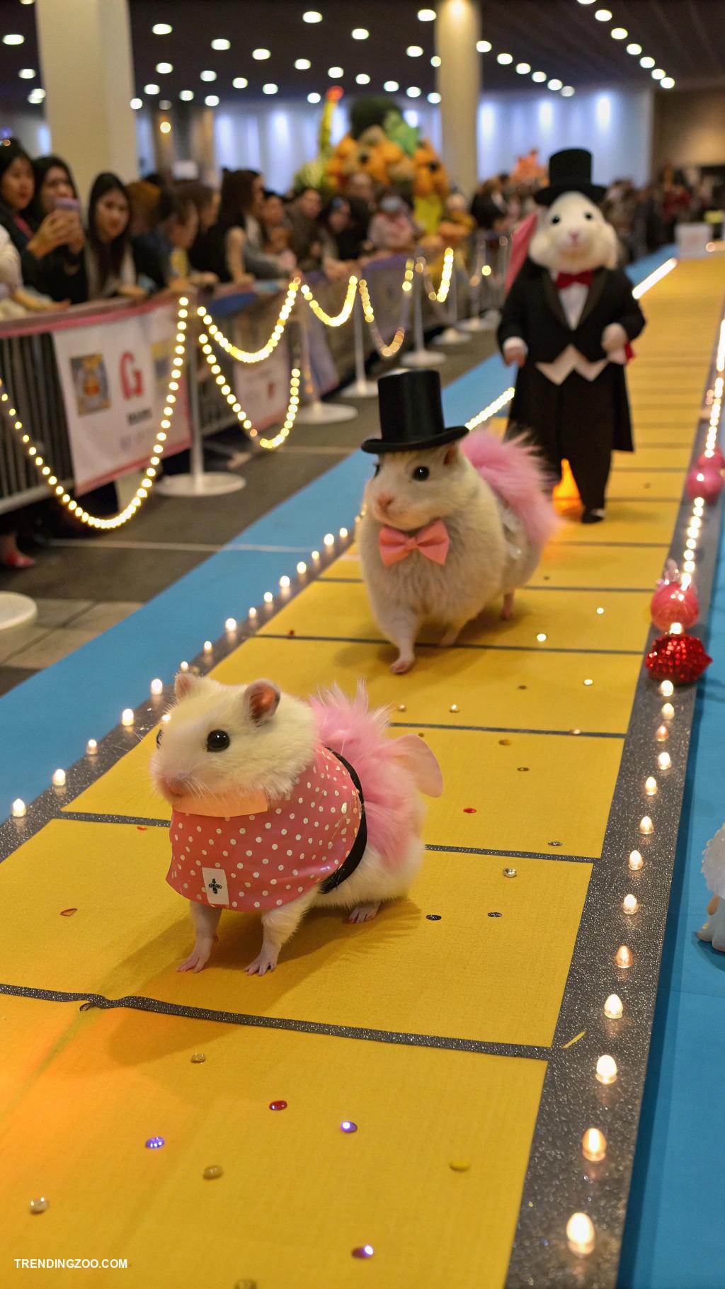 cute hamsters Hamster fashion show Dress them up stylishly