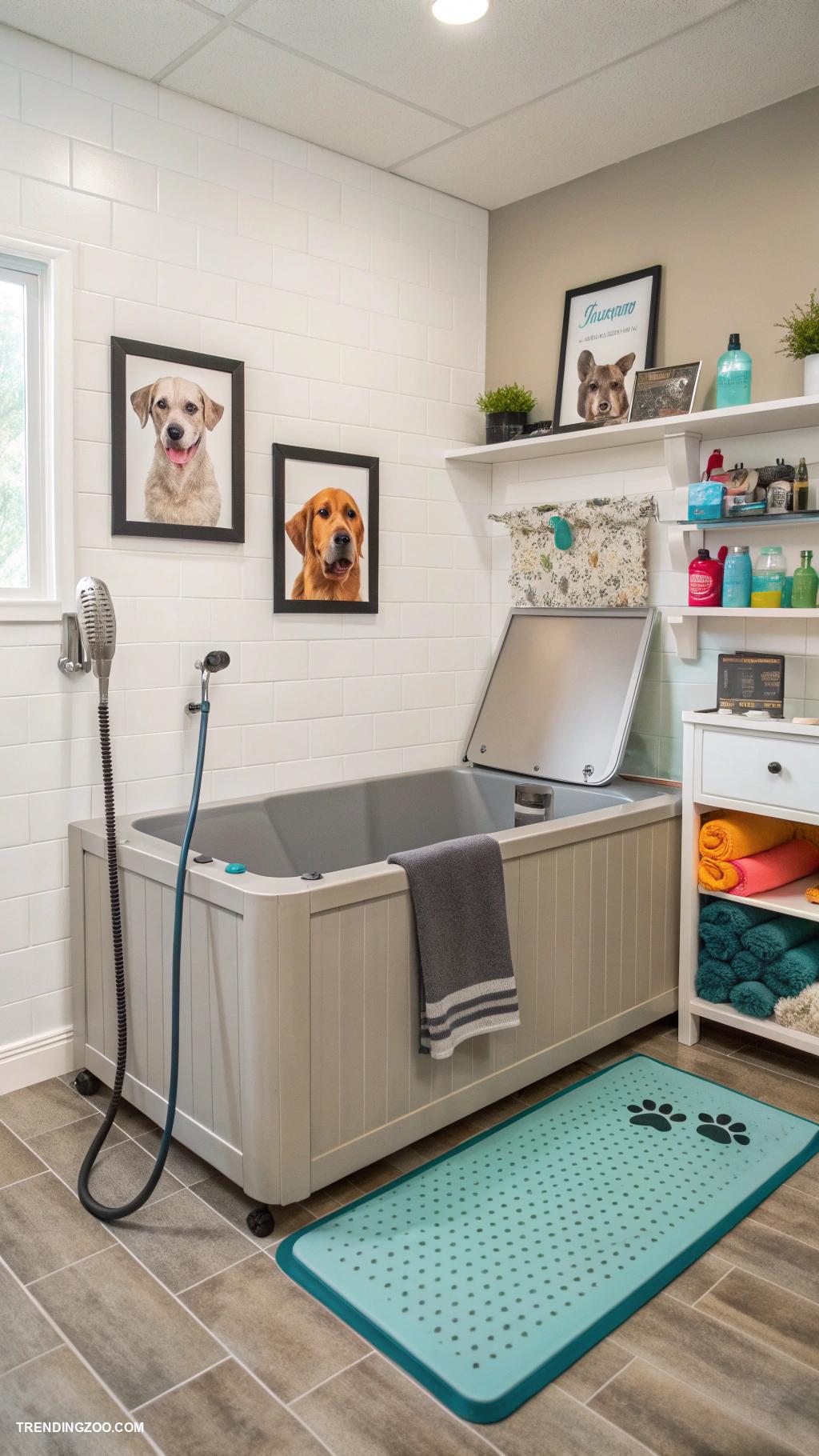 dog rooms in house Dog wash station with decor