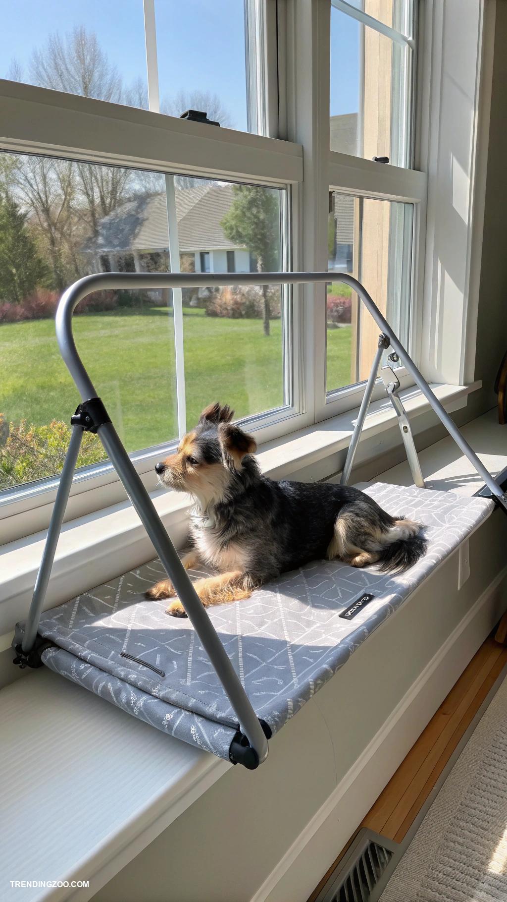 dog window perch ideas Foldable perch for space saving storage solutions