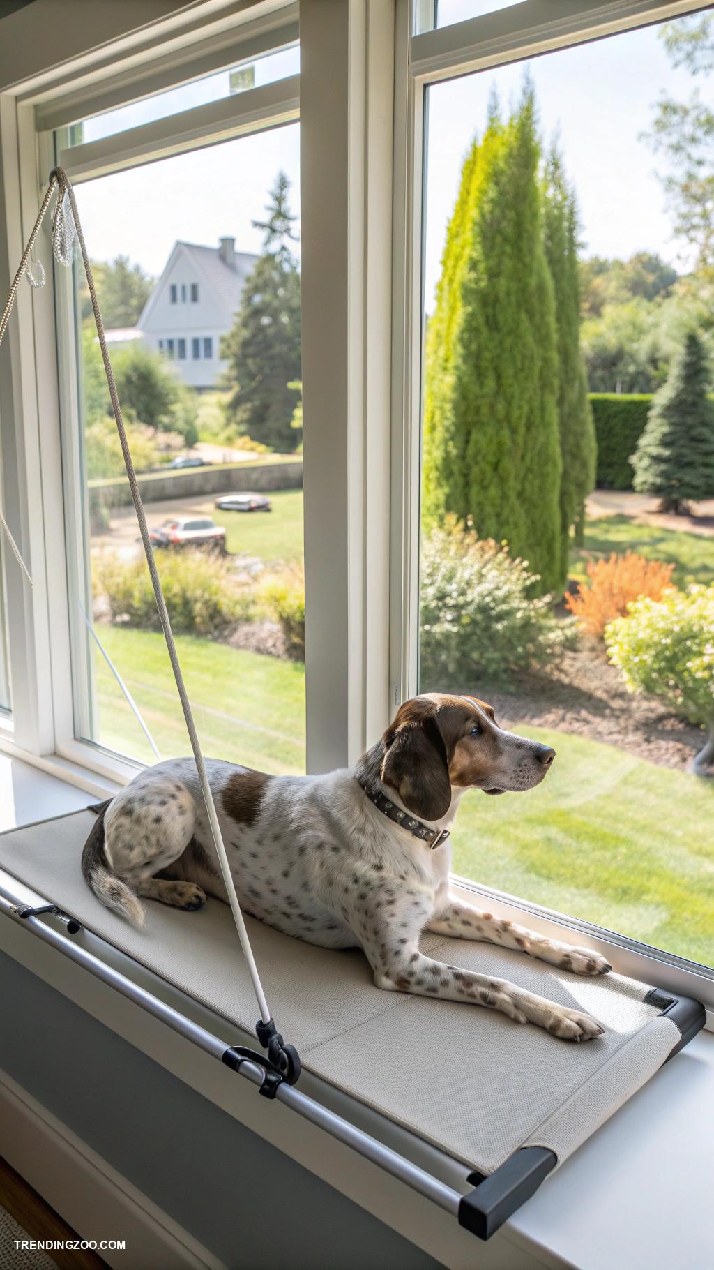 dog window perch ideas Magnetic perch for easy installation and removal