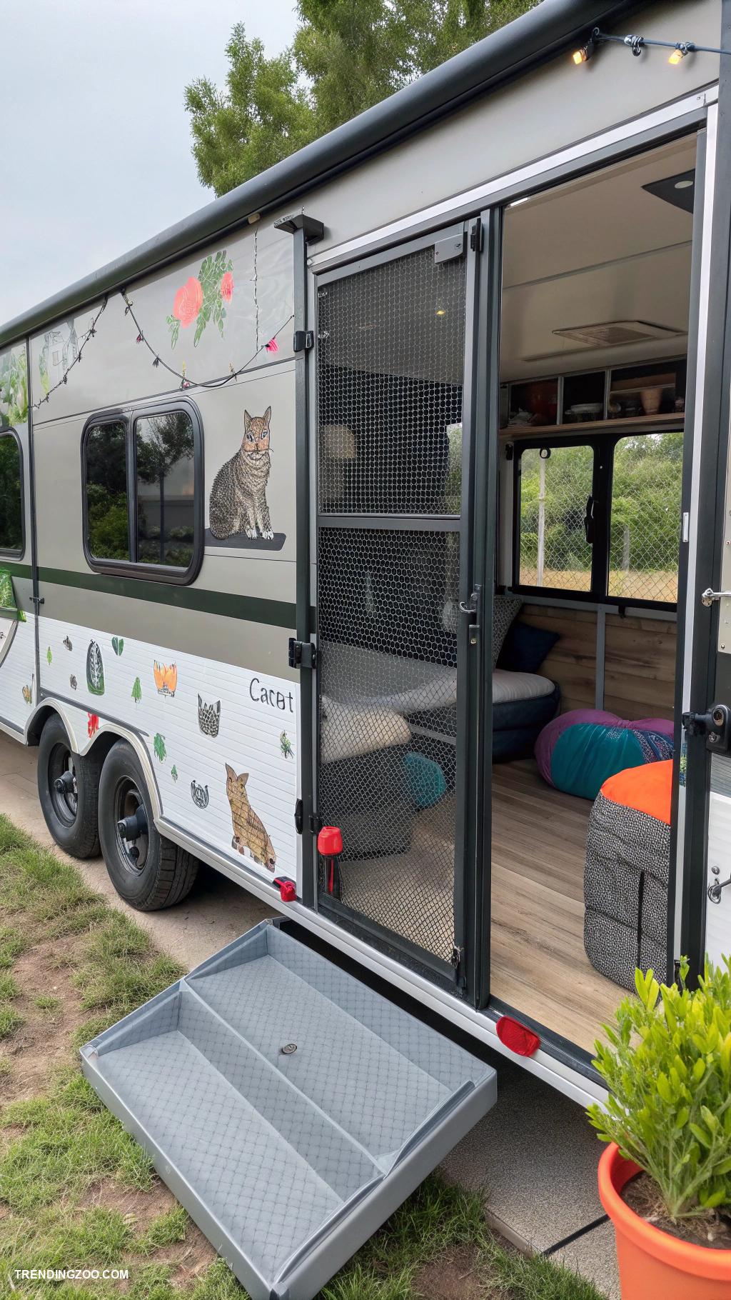 outdoor cat enclosure ideas Enclosed trailer for outdoor adventures