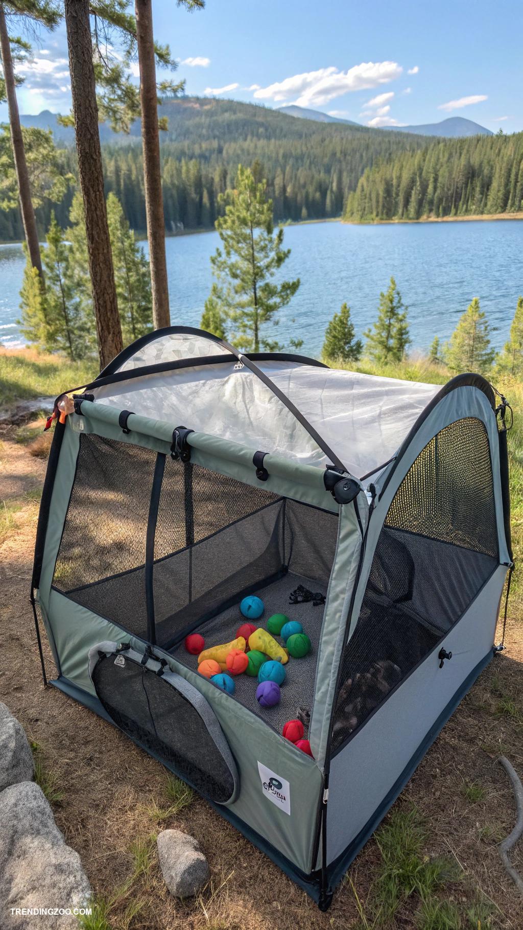 outdoor cat enclosure ideas Portable enclosure for camping trips