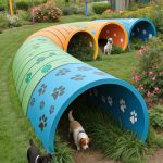 outdoor dog potty area Tunnel system for adventurous potty breaks