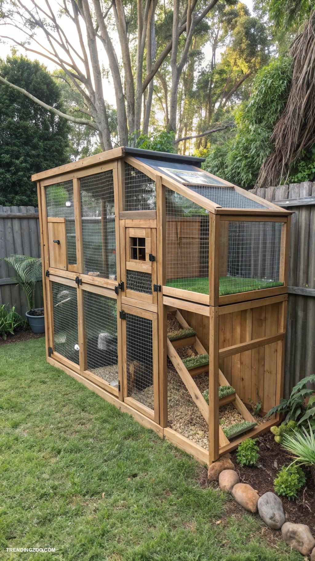 outdoor rabbit enclosure ideas Customizable modular outdoor rabbit home