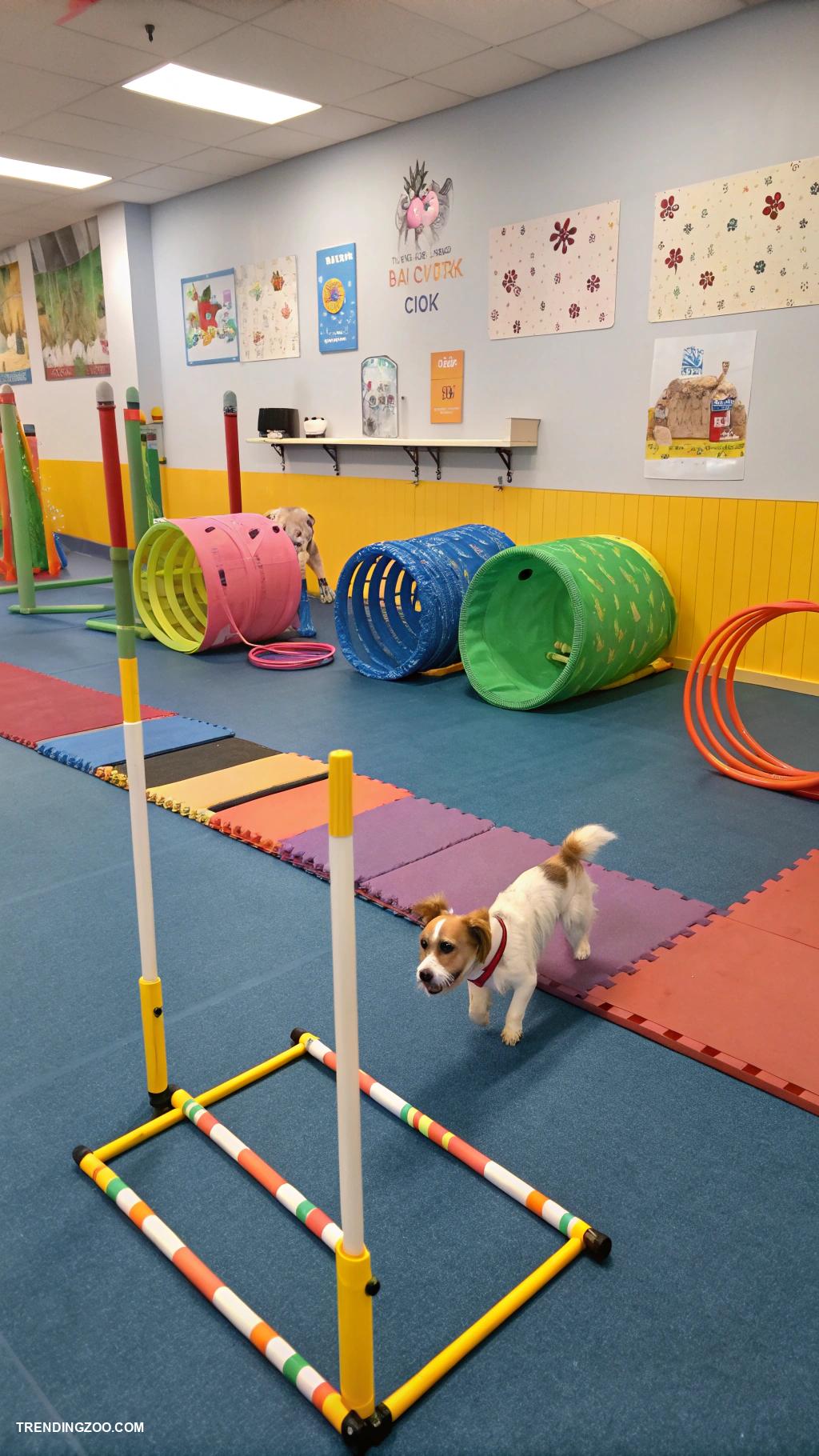 pet lounge ideas Mini obstacle course for agility training