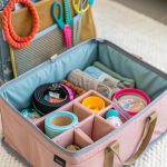 pet supplies organization ideas Collapsible storage bins for travel accessories