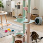 cat food station ideas Multi level feeding towers for playful cats