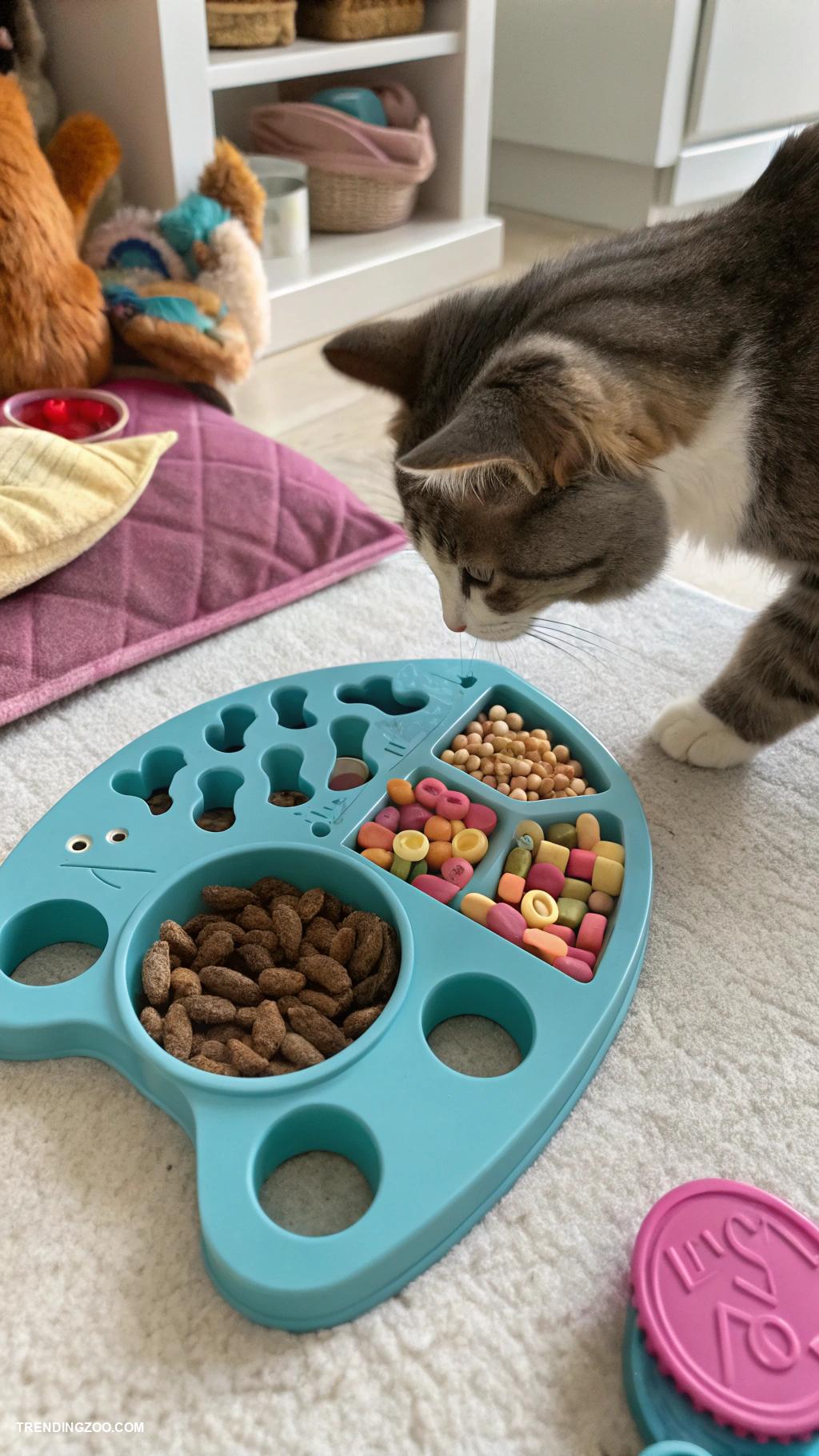 cat friendly home ideas Interactive cat puzzle feeder for fun meals