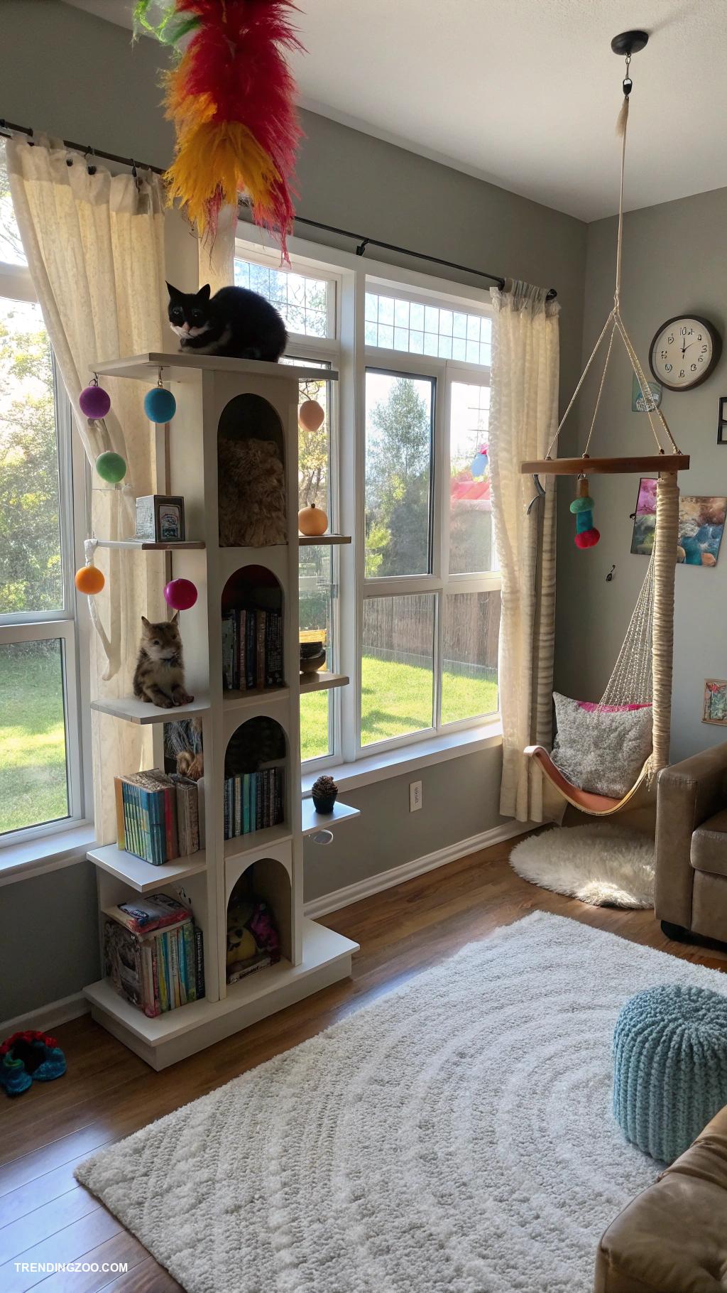 catification ideas Transform furniture into pet play zones