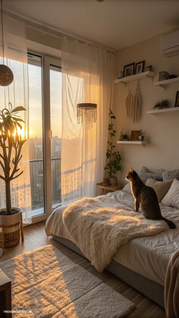 10 Purrfectly Cozy Bedroom Ideas with a Cat