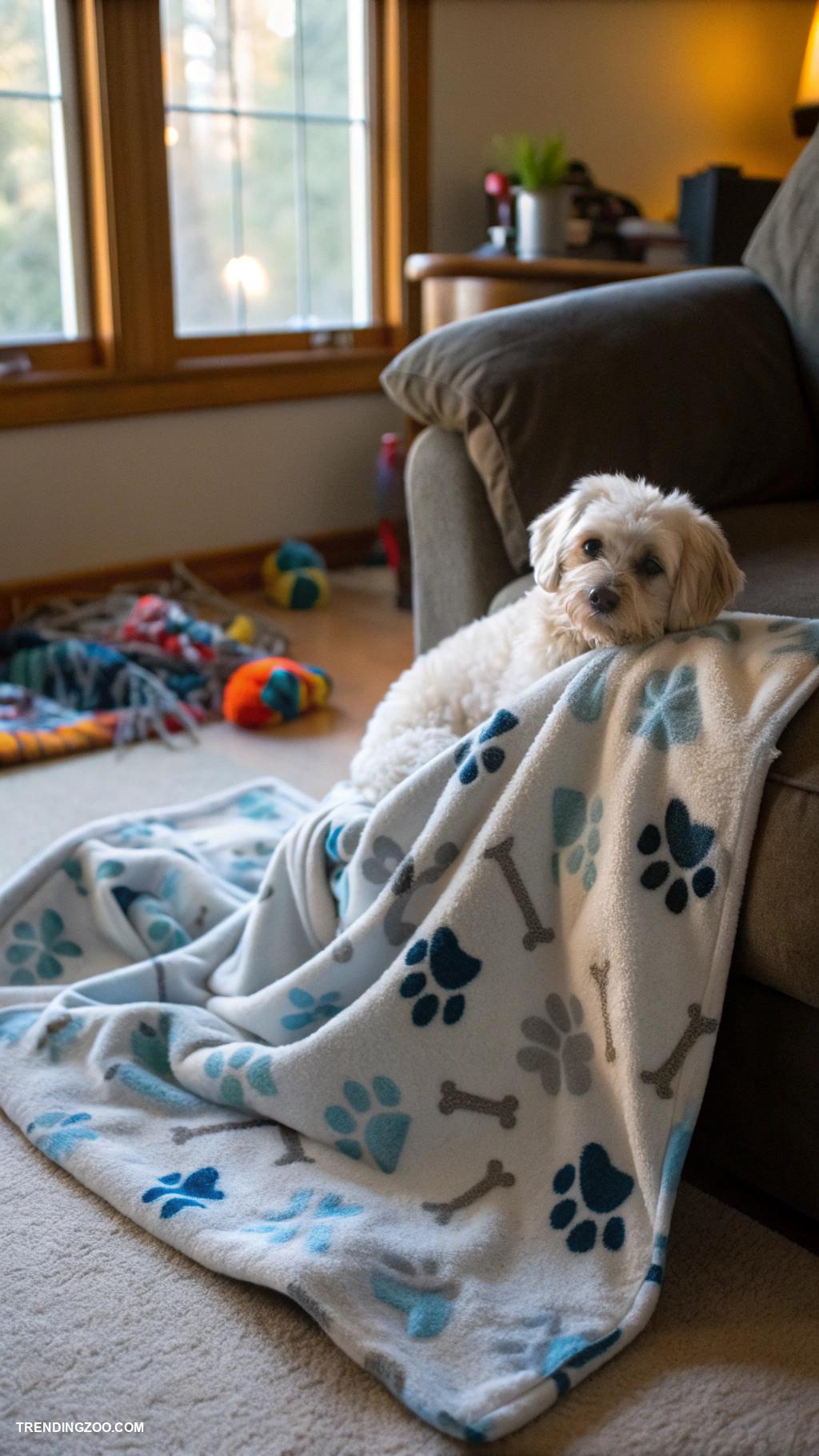 diy dog gifts Fleece blanket for chilly dog naps